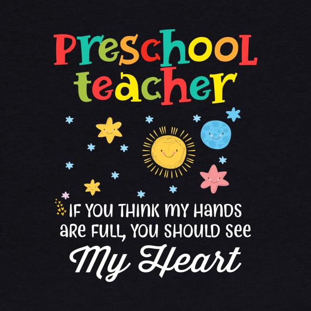 Preschool Teacher Cute Heart Appreciation Gift by Simpsonfft